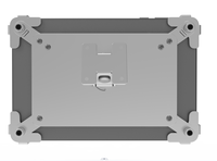 Nouveau support mural pour tablette en alliage d'aluminium robuste et personnalisé, antivol, avec une grande compatibilité