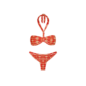 Bikini Bandeau de Alta Calidad con Cuello Halter Personalizado para Mujer, Traje de Baño de Dos Piezas Sexy de Secado Rápido, Hecho con Material Reciclado - Product Image 1