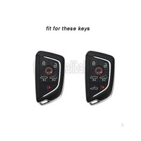 Étui de protection pour clé de voiture en alliage d'aluminium pour Chevrolet Corvette C8 Coupé C7 Zr1 Z06 Accessoires Protec Pièces automobiles Style intérieur
