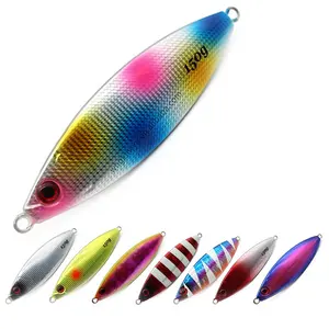 Metal Jigging Lure Saltwater Flat Fall Lead Jig Fishing Lure Slow Pitch Jig