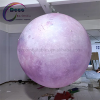 Ballon lunaire gonflable géant suspendu pour la décoration du Festival de la Mi-Automne, accessoire de spectacle