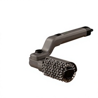 Brosse de nettoyage pour barbecue SEB en acier inoxydable rechargeable, tête réglable à 7 angles, rotation puissante pour le nettoyage des grilles de barbecue au charbon de bois