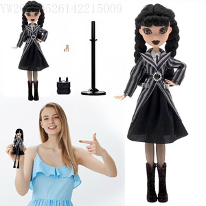 Poupée Wednesday Addams, figurine en PVC à l'échelle 1:6, 30-50 cm, avec support et sac à dos, pour enfants de 8 à 13 ans - Product Image 2