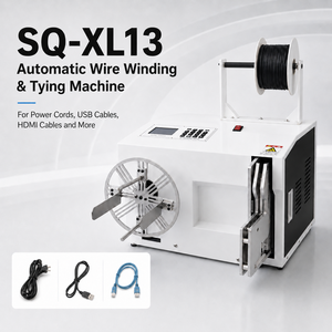 <span class=keywords><strong>Enrouleur</strong></span> et attacheur automatique de fils SQ XL13 pour la gestion des câbles électroniques, machine à enrouler et à lier de 30 à 60 mm de diamètre, 0,6 s - Product Image 1