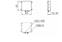 Antenne de brouillage de signal anti-interférence large bande quatre éléments Beidou-3 B1+GPS L1, antenne anti-brouillage CRPA