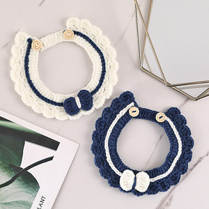 Collier pour chat DIY, écharpe tricotée, écharpe de style britannique, collier mignon et tendance pour photos, écharpe pour chien - Product Image 1