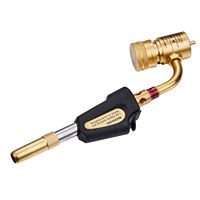 UWELD Torche manuelle à gaz propane Mapp réglable à flamme tourbillonnante Gaz Mapp propane air carburant CVC soudage Turbo