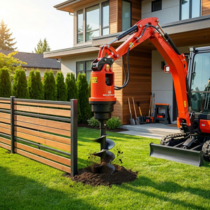Tarière hydraulique We-Attach <span class=keywords><strong>WD15</strong></span> montée sur excavatrice pour le forage de pieux de fondation, pour excavatrices de 6 à 10 tonnes - Product Image 1