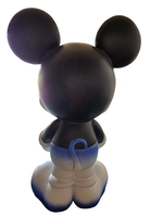 2.0 mètre de hauteur dessin animé Micky Statue en fibre de verre Mickey Mouse avec Sculpture de fleurs pour la maison salle de Fitness galerie d'art décoration