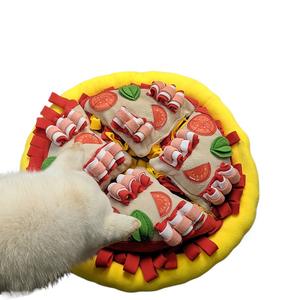 Köpek Çiğneme Oyuncağı Koklama Pizza Matı Besleyici Oyuncak Koklama Matı Köpek Sesli Peluş Oyuncaklar Yavru Köpek Bulmaca Oyuncağı Küçük Orta Boy Köpekler için - Product Image 5