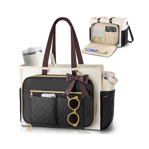 Sac à bandoulière structuré pour femmes de bureau OEM ODM, sacoche pour ordinateur portable 15,6 pouces, sacoche en nylon imperméable pour réunion d'affaires, voyage - Product Image 1