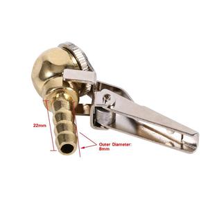 Adaptador de bomba de aire metálico de 8 mm para inflar válvulas de neumáticos, para coches compactos y motocicletas - Product Image 4