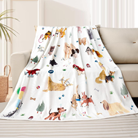 Plaid tricoté à motifs floraux - Couverture douillette en polaire écologique, cadeau idéal pour femme, pour lit et canapé