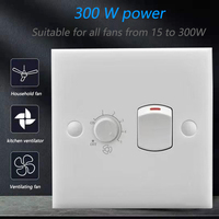 SKD House Saklar Daya 220V 12V 10A, Saklar Dinding Bagian Tembaga Perak, Saklar Bahan Pc KONTAK