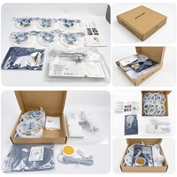 Kit de bande LED COB avec capteur de mouvement tactile intelligent, interrupteur à induction, indice de protection IP20, en cuivre, température de couleur 3 tons, intensité variable pour armoires