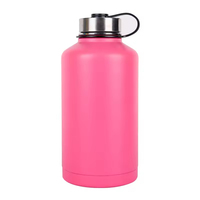 Bouteille isotherme de 64 oz avec acier inoxydable 304, grande capacité, plusieurs options de couvercles disponibles