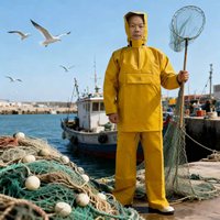 Combinaisons de pêche commerciales en gros, vêtements imperméables, combinaison en nylon PVC, imperméable, salopette pour pêcheurs, combinaisons de pluie avec salopette