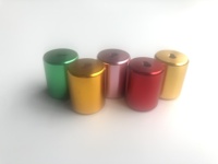 Raccord en laiton pour la réfrigération, pièces de climatisation, cuivre coloré, surface lisse, bouchon de bouteille de réfrigérant rond avec verrouillage de sécurité et clé