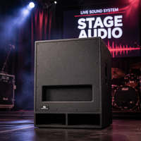 SONUS-15SUB Promotion Subwoofer Actif en Bois 15 Pouces 4800W Max DSP 133dB Subwoofer Basse Professionnel pour DJ et Événements Scéniques