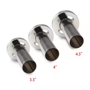 Silenciador de Escape Universal para Automóvil, Ajustable, de Acero Inoxidable Pulido, de 3.5'', 4'' y 4.5'' - Product Image 4