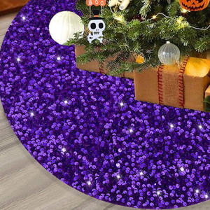 تنورة شجرة عيد الميلاد 18/24/بريق الترتر بوصة بطبقات مزدوجة حصيرة شجرة عيد الميلاد تنورة شجرة عيد الميلاد - Product Image 5