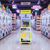 Machine de jeu d'arcade à roue chanceuse rotative à 360 degrés avec clip, distributeur de prix dynamique pour centre commercial