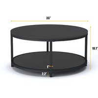 Ensemble de tables basses modernes minimalistes nordiques de luxe léger, avec structure en fer et plateau en bois massif, rangement multifonctionnel pour salon et canapé