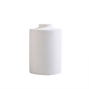 Vaso in <span class=keywords><strong>Cemento</strong></span> Bianco Minimalista Nordico, Materiale Ecologico, Texture Opaca, Vaso da Tavolo, Decorazione Moderna per Soggiorno - Product Image 4