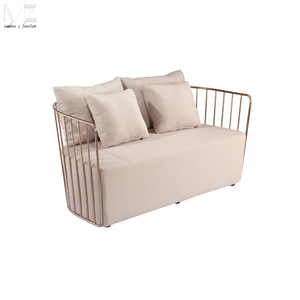 Barato <span class=keywords><strong>velo</strong></span> de novia oro rosa de 2 plazas salón sofá muebles - Product Image 2