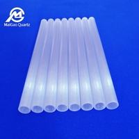 Tubo Recto de Cuarzo Opalescente para Laboratorio, Instrumento Semiconductor, Tubo de Prueba de Cuarzo Rectificado