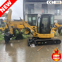 Mini-excavatrice d'occasion Cat 303.5 neuve avec lame de bouteur, garantie 1 an, certifiée CE, prête à être expédiée, livraison rapide