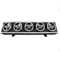 DMX 5x150W Amber LED Surface Panel Matrix Blinder Light avec anneau RVB pour les événements DJ sur scène