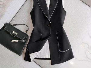 Nuevo <span class=keywords><strong>Chaleco</strong></span> de Traje para <span class=keywords><strong>Mujer</strong></span>, Corte Entallado, Profesional - Product Image 5
