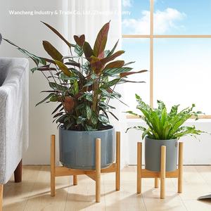 Support <span class=keywords><strong>de</strong></span> plantes sur pied en forme <span class=keywords><strong>de</strong></span> croix nordique avec étagère <span class=keywords><strong>de</strong></span> rangement pour balcon et salon, design moderne et simple, pour plantes vertes - Product Image 2