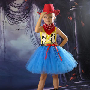 Vestido de princesa <span class=keywords><strong>Woody</strong></span> de Toy Story, <span class=keywords><strong>disfraz</strong></span> de Halloween para niñas, falda tutú de estilo vaquero para niños, <span class=keywords><strong>disfraz</strong></span> de Tris - Product Image 3