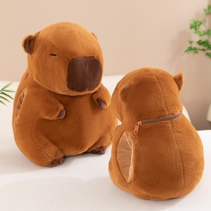 Kapibara Sıcak Sarılma Yastığı Peluş Oyuncak El Isıtıcısı 2'si 1 Arada Öğrenciler ve Ofis İçin Yumuşak Rahatlatıcı Hediye - Product Image 6