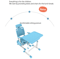 Meubles scolaires, table d'étude et chaise réglables pour un seul élève, ensemble table et chaise pour l'école