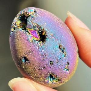 Œuf en sphalerite arc-en-ciel poli de haute qualité, ornement en cristal, sculptures tendance pour la décoration et les cadeaux (vente en gros) - Product Image 6