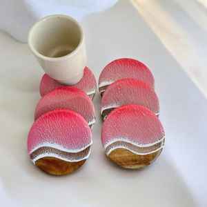 Juego de Posavasos de Madera y Resina Natural Hechos a Mano, Duraderos, Protegen los Muebles del Calor y el Agua Mientras Añaden un Encanto Rústico Elegante - Product Image 6