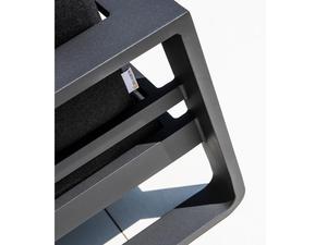 مصنع تعزيز الباحة الأثاث الخوص أريكة سوداء OEM/ODM في الهواء الطلق الروطان مجموعة أريكة حديقة الأثاث - Product Image 5