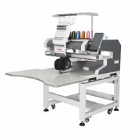 Promotion Usine : Machine à Broderie Industrielle 1 Tête 12/15 Aiguilles pour Broderie Stable et Continue de Casquettes, T-shirts et Badges/Logos