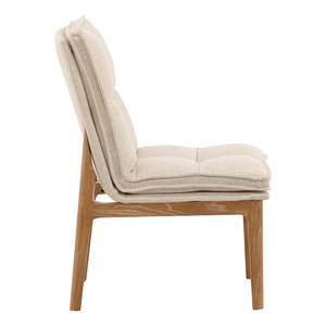 Minimalist Solid Wood Comfortable Cushion Armless Restaurant Chair Beka Upholstery Dining Chair Set for Home - Product Image 3