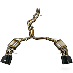 Échappement Vortex Gold Titanium Valvetronic pour Audi RS6 RS7 C8 4.0T V8 2016-2025 – Kit Silencieux Catback Performance Racing à Coupe Pie - Product Image 1