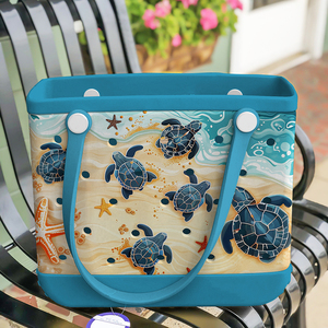 Bolsa de Playa Grande de Goma con Orificios, Logotipo Personalizado Impreso, Bolsa Impermeable de Eva para Mujer, Bolso de Mano para Viajes de Verano - Product Image 2