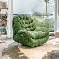 Tissu Nubuck moderne pieds en métal loisirs chaise unique nouveau Design canapé fauteuil pour salon luxe