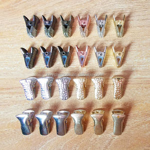 Mini pinzas de cocodrilo de 19mm, Clip pequeño plano para bolsa de alimentos con sellado, Clip de Metal antideslizante con extremos de goma para cortina, <span class=keywords><strong>calzoncillos</strong></span> de mujer - Product Image 5