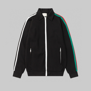 Veste de luxe Gu Statement Track cci pour homme, avec des rayures audacieuses, des détails métalliques, un design moderne d'inspiration vintage - Product Image 1