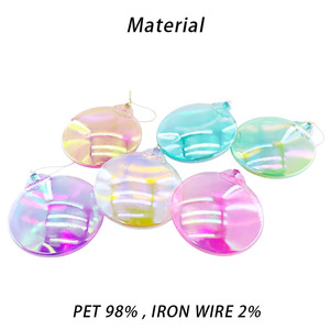 Nueva Bola de disco de <span class=keywords><strong>Navidad</strong></span> iridiscente de estilo colorido hecha <span class=keywords><strong>a</strong></span> <span class=keywords><strong>mano</strong></span> con adornos colgantes de reflejo deslumbrante decoración de fiesta colgante de <span class=keywords><strong>Navidad</strong></span> - Product Image 5