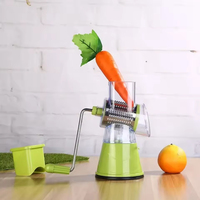 Thuis Keuken Handleiding Handblender Machine Metalen Voedsel Trommelsnijder Met Roterende Kaasrasp Fruit Groente Gereedschappen Ps Plastic Type
