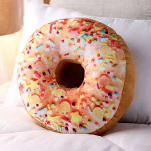 Coussins de chambre d'enfants décoratifs fête canapé chaise oreillers alimentaires enfants personnalisé Kawaii peluche beignet oreiller en peluche - Product Image 1